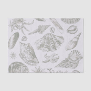 Seashell Soft Antiek Art Beach Shells Tissuepapier