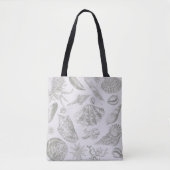 Seashell Soft Antiek Art Beach Shells Tote Bag (Voorkant)