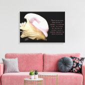 Seashell Sound Wrapped Canvas Afdruk (Insitu (Woonkamer))