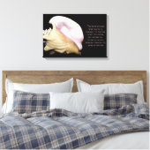 Seashell Sound Wrapped Canvas Afdruk (Insitu (Slaapkamer))