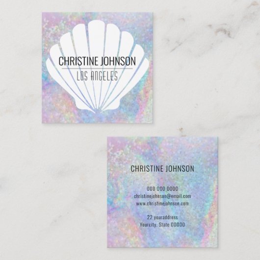 Seashell Square visitekaartje (Voorkant / Achterkant)