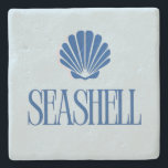 Seashell Stenen Onderzetter<br><div class="desc">🖤</div>