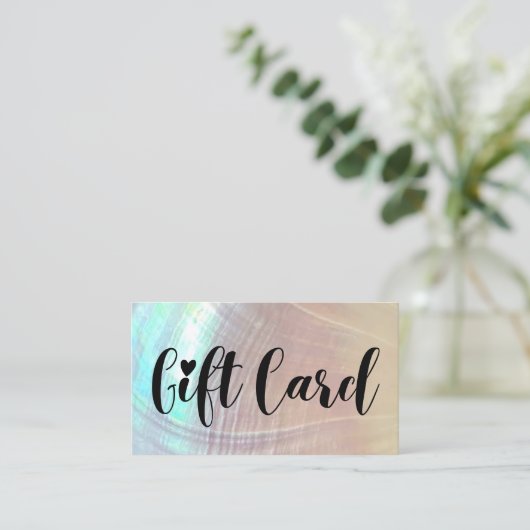 Seashell Store Gift Kaarten Visitekaartje (Staand voorkant)