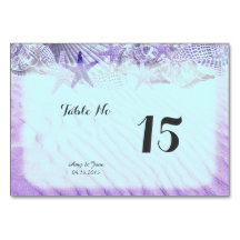 Seashell strand trouwtafel nummers seashell1