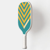 Seashell Sunrise  Chevron met Naam Pickleball Paddle (Links)