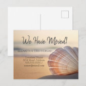 Seashell Sunset Beach Bewegende Aankondiging (Voorkant / Achterkant)