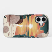 Seashell Sunset Beach iPhone 16 Hoesje (Achterkant horizontaal)