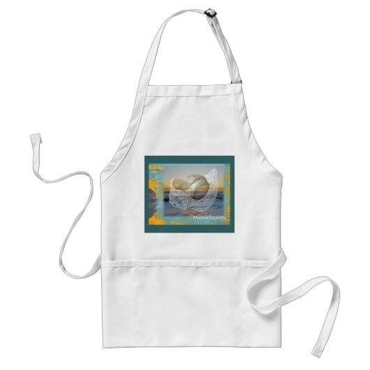 Seashell & Surf - Cape Cod Massachusetts Standaard Schort (Voorkant)