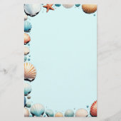 Seashell Symphony Stationery Briefpapier (Voorkant)