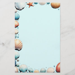 Seashell Symphony Stationery Briefpapier