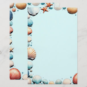 Seashell Symphony Stationery Briefpapier