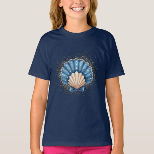 Seashell – T-shirt voor Kinderen (Voorkant)