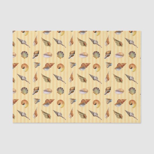 Seashell Tissue Paper Sand Stripe Tissuepapier (Voorkant)