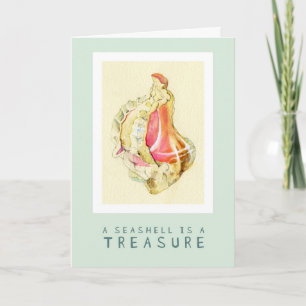 Seashell Treasure 5x7 Folded Kaart