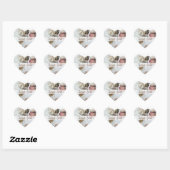 Seashell Treasures "Thank You" Heart Favoriet Labe Hart Sticker (Vel)