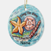 Seashell Treasures  tote bag Keramisch Ornament (Links)