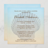 Seashell Tropical Beach Vrijgezellenfeest Kaart (Voorkant / Achterkant)