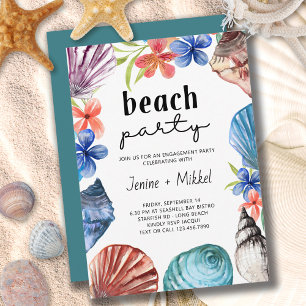 Seashell Tropical Flower Verloving Beach Kaart