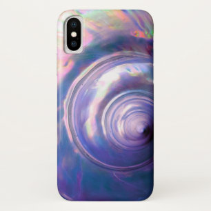 Seashell tropical opaal moeder van parel paarse ro Case-Mate iPhone case