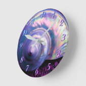 Seashell tropische opalescent moeder van de parel  ronde klok (Hoek)