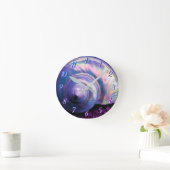 Seashell tropische opalescent moeder van de parel  ronde klok (Huis)