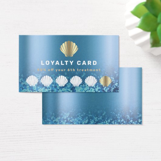 seashell - troutekaart visitekaartje (Bureau)