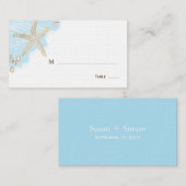 Seashell Trouwtafel Plaats/Zitplaats Kaart Plaatskaartje (Voorkant / Achterkant)