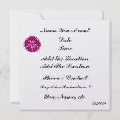 Seashell Uitnodiging - SRF (Achterkant)