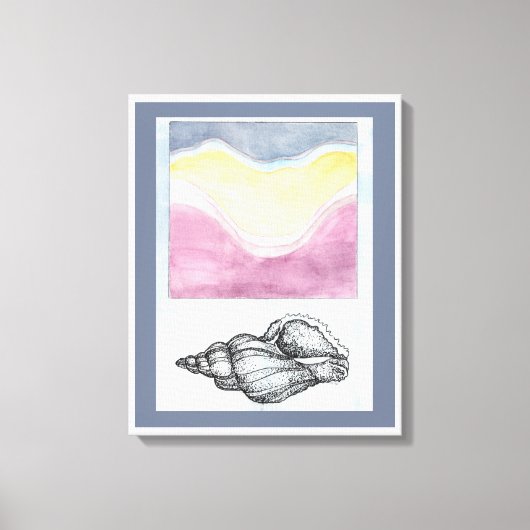 Seashell van de Seashore Canvas Afdruk (Voorkant)