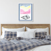 Seashell van de Seashore Canvas Afdruk (Insitu (Slaapkamer))