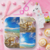 Seashell vierkant Papier Bord (Feest)