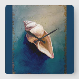 Seashell Vierkante Klok