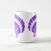 Seashell - violet en wit koffiemok (Center)