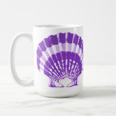 Seashell - violet en wit koffiemok (Links)
