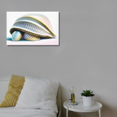 Seashell Wall Art Seashell Decor Canvas Afdruk