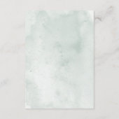 Seashell Watercolor Minimalist Beach Wedding Informatiekaartje (Achterkant)