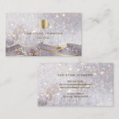 Seashell waterverf achtergrond visitekaartje (Voorkant / Achterkant)