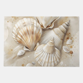 Seashell Waterverf Coastal Deurmat