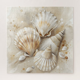 Seashell Waterverf Coastal Legpuzzel