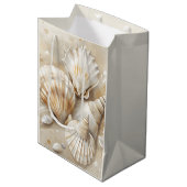 Seashell Waterverf Coastal Medium Cadeauzakje (Voorkant Gekanteld)