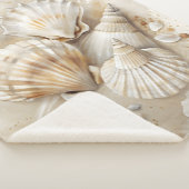 Seashell Waterverf Coastal Sherpa Deken (3/4)