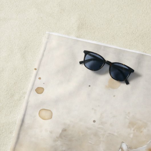 Seashell Waterverf Coastal Strandlaken (In situ)