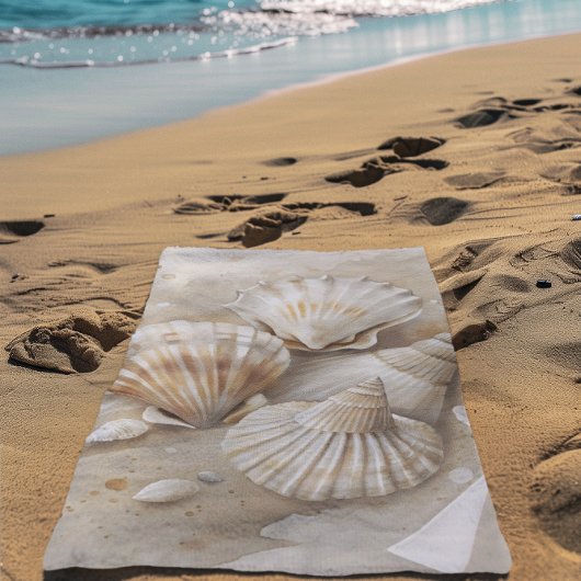 Seashell Waterverf Coastal Strandlaken