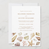 Seashell Wedding Kaart (Voorkant)