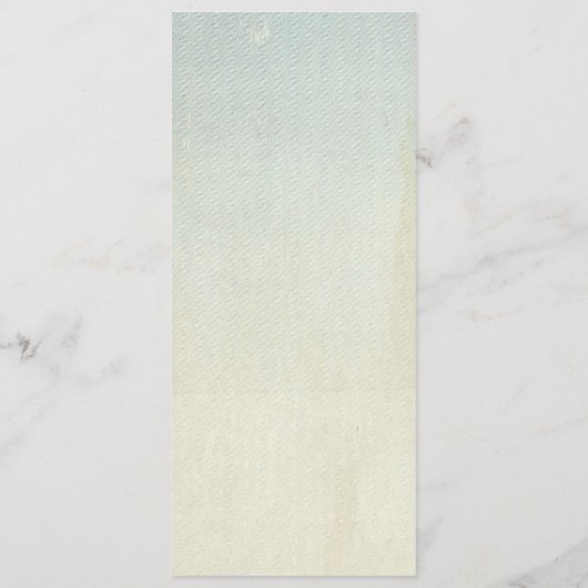 Seashell Wedding-menukaart Menu (Achterkant)