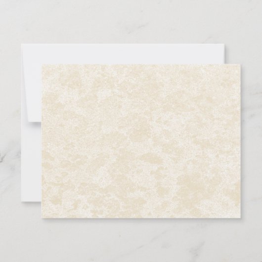 Seashell Wedding Response RSVP Kaartje (Achterkant)