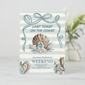 Seashell & Westerne Fusie Bachelorette Kaart (Staand voorkant)