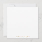 seashell white zandzand ii Uitnodiging (Achterkant)