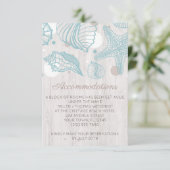 Seashell Whitewashed Wood Accommododatie Kaarten (Staand voorkant)