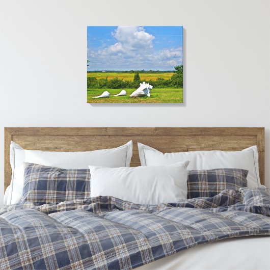 Seashell Wrapped Canvas Afdruk (Insitu (Slaapkamer))